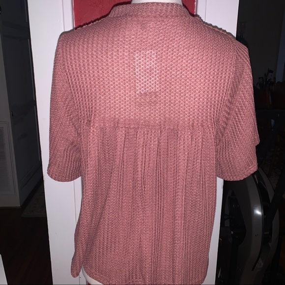 Womens Honey & Sparkle rust/pinkesh color top size small NWT - Picture 4 of 8